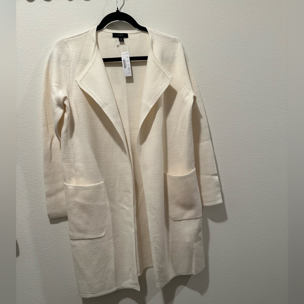 Juliette collarless sweater blazer